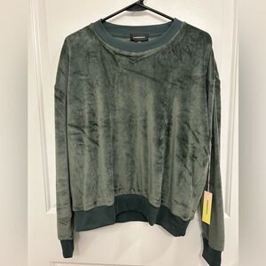 NWT Summersalt M Crewneck Velour Sweatshirt Soft 2000s Y2K Athleisure Comfy